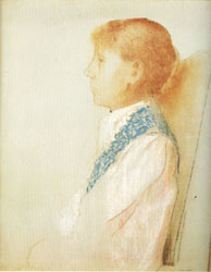 Madame Odilon Redon in Left Profile